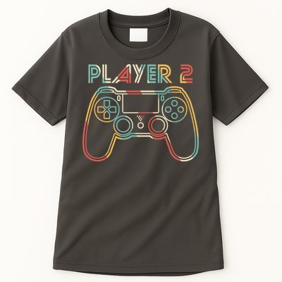 Retro Matching Player 2 Video Gamer Tall T-Shirt