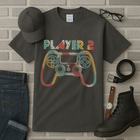 Retro Matching Player 2 Video Gamer Tall T-Shirt