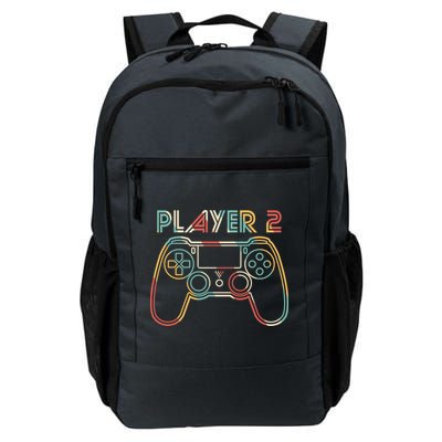 Retro Matching Player 2 Video Gamer Daily Commute Backpack