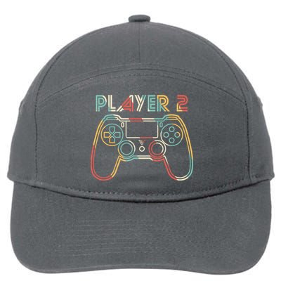 Retro Matching Player 2 Video Gamer 7-Panel Snapback Hat