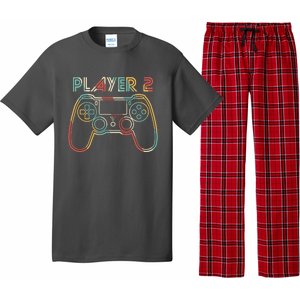 Retro Matching Player 2 Video Gamer Pajama Set