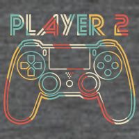 Retro Matching Player 2 Video Gamer Premium T-Shirt