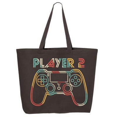 Retro Matching Player 2 Video Gamer 25L Jumbo Tote