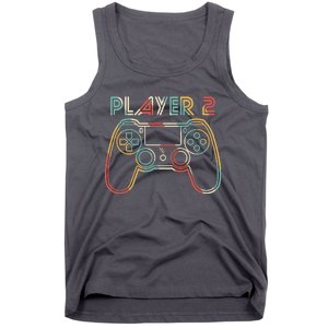 Retro Matching Player 2 Video Gamer Tank Top