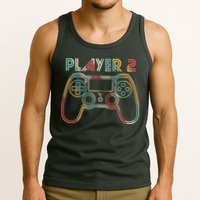 Retro Matching Player 2 Video Gamer Tank Top