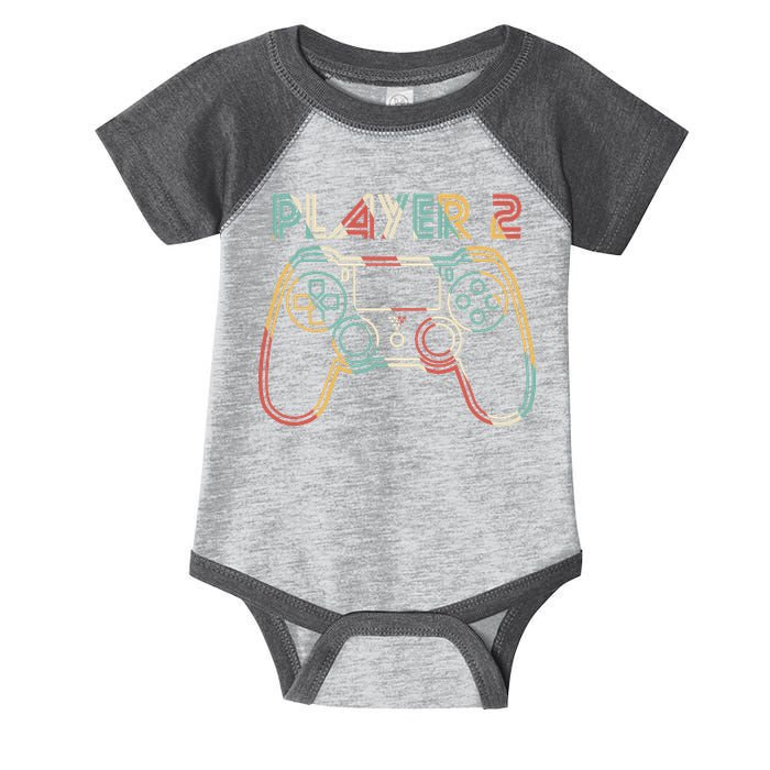 Retro Matching Player 2 Video Gamer Infant Baby Jersey Bodysuit