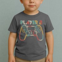 Retro Matching Player 2 Video Gamer Toddler T-Shirt