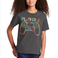 Retro Matching Player 2 Video Gamer Kids T-Shirt