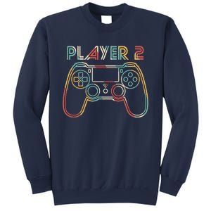 Retro Matching Player 2 Video Gamer Sweatshirt