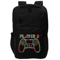 Retro Matching Player 3 Video Gamer Impact Tech Backpack