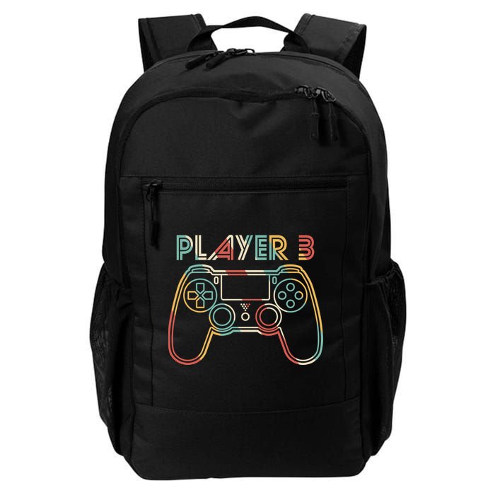 Retro Matching Player 3 Video Gamer Backpack
