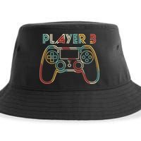 Retro Matching Player 3 Video Gamer Sustainable Bucket Hat