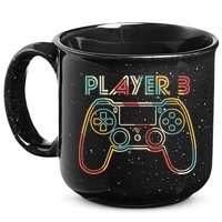 Retro Matching Player 3 Video Gamer 15oz Campfire Ceramic Mug