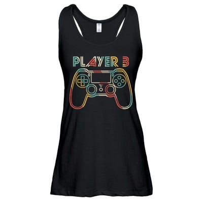 Retro Matching Player 3 Video Gamer Ladies Essential Flowy Tank