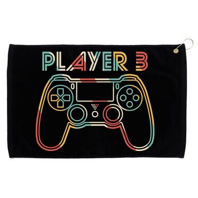Retro Matching Player 3 Video Gamer Grommeted Golf Towel