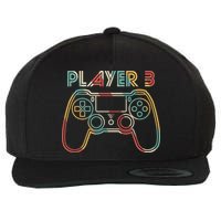 Retro Matching Player 3 Video Gamer Wool Snapback Cap
