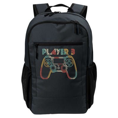 Retro Matching Player 3 Video Gamer Daily Commute Backpack