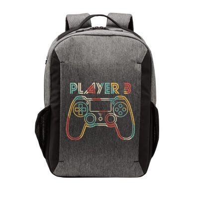 Retro Matching Player 3 Video Gamer Vector Backpack