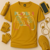 Retro Matching Player 3 Video Gamer Performance Shirt