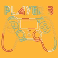 Retro Matching Player 3 Video Gamer Performance Shirt