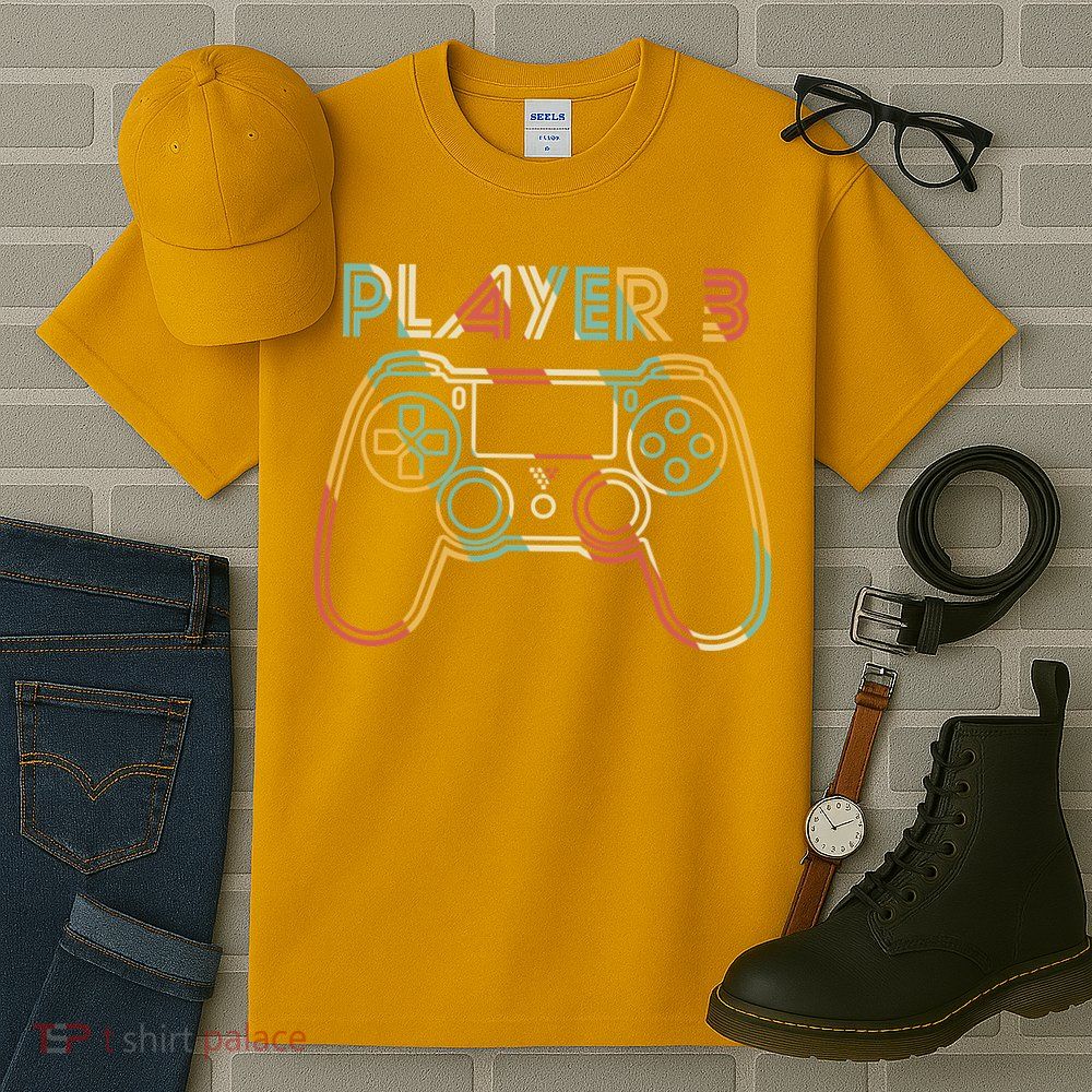 Retro Matching Player 3 Video Gamer Tall T-Shirt