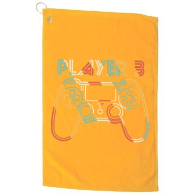 Retro Matching Player 3 Video Gamer Golf Towel