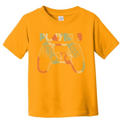Retro Matching Player 3 Video Gamer Toddler T-Shirt