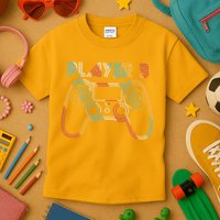 Retro Matching Player 3 Video Gamer Kids T-Shirt
