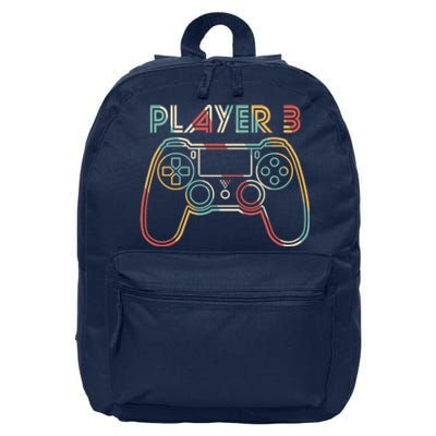 Retro Matching Player 3 Video Gamer 16 in Basic Backpack