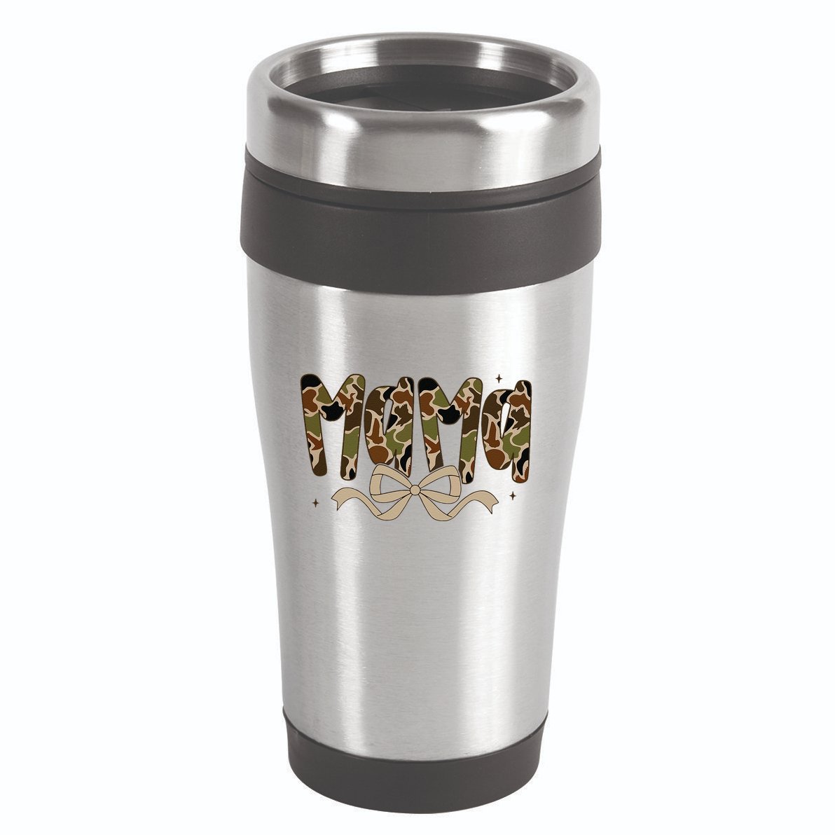 Retro Mama Preppy Duck Coquette Camo Bow Camouflage Mom 16oz Travel Tumbler