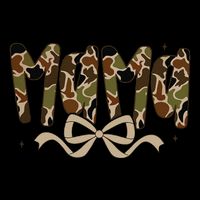 Retro Mama Preppy Duck Coquette Camo Bow Camouflage Mom Women's Crop Top Tee
