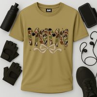 Retro Mama Preppy Duck Coquette Camo Bow Camouflage Mom Cooling Performance Crew T-Shirt
