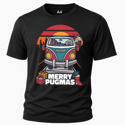 Retro Merry Pugmas Performance Shirt