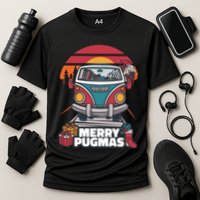 Retro Merry Pugmas Performance Shirt