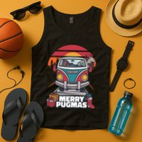 Retro Merry Pugmas Tank Top
