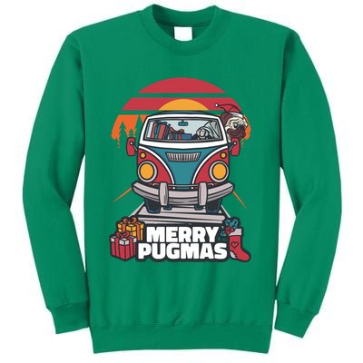 Retro Merry Pugmas Sweatshirt