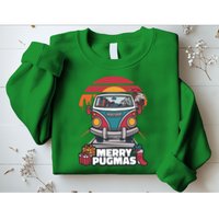 Retro Merry Pugmas Sweatshirt