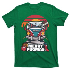 Retro Merry Pugmas T-Shirt