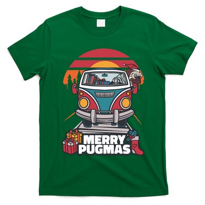 Retro Merry Pugmas T-Shirt
