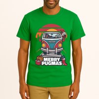 Retro Merry Pugmas Tall T-Shirt