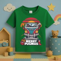 Retro Merry Pugmas Toddler T-Shirt