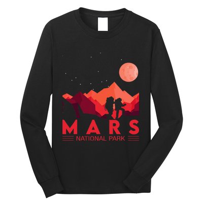 Red Mars Planet Space National Park Long Sleeve Shirt