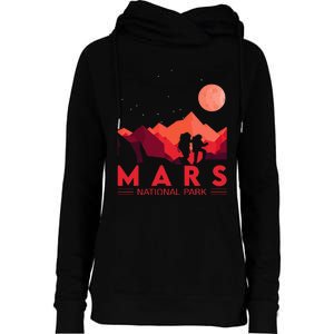 Red Mars Planet Space National Park Womens Funnel Neck Pullover Hood