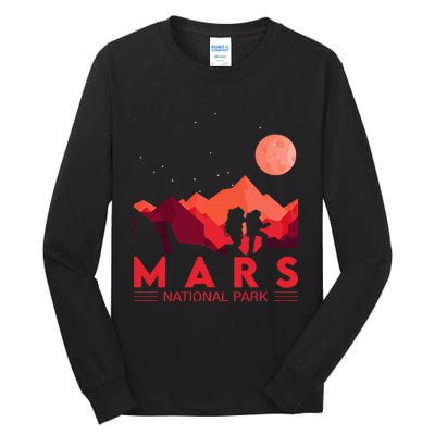 Red Mars Planet Space National Park Tall Long Sleeve T-Shirt