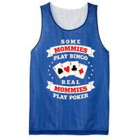 Real Mommies Play Poker Gambler Mommy Gambling Mom Sarcastic Meaningful Gift Mesh Reversible Basketball Jersey Tank