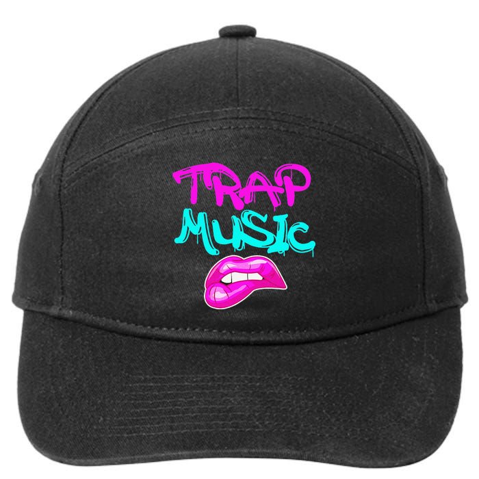 Rap Music Pretty Girls Love Trap Music 7-Panel Snapback Hat