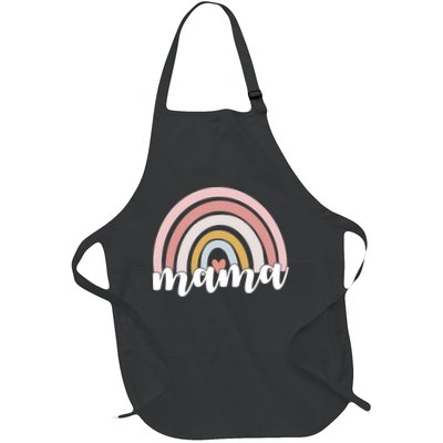 Retro Mama Pink Rainbow Cute Mothers Day Apron