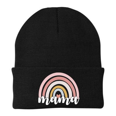 Retro Mama Pink Rainbow Cute Mothers Day Beanie