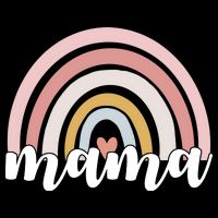 Retro Mama Pink Rainbow Cute Mothers Day Womens Tank Top