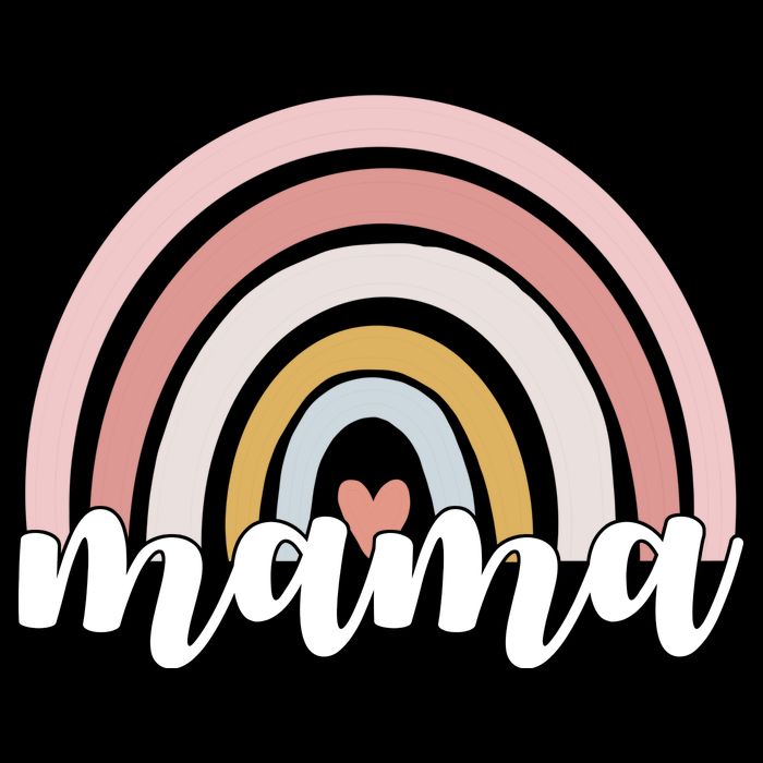 Retro Mama Pink Rainbow Cute Mothers Day Womens Tank Top